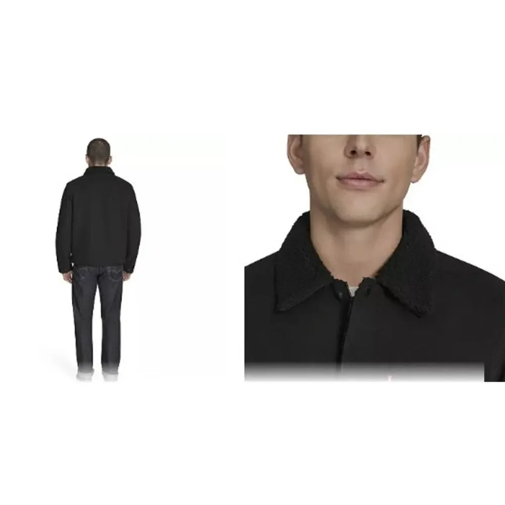 Men's‎ Levi's Black Sherpa Lined Trucker Jacket Size XL Black
